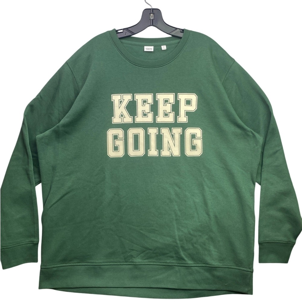 Stanley Stella Sweater Womens 3XL Spell Out AOP Pullover Crew Neck Streetwear